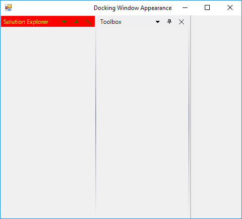 Customized dock window caption backcolor in DockingManager