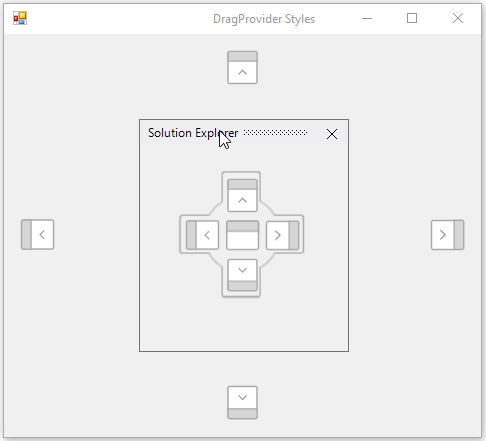 Office2016 Colorful theme docking guides in DockingManager