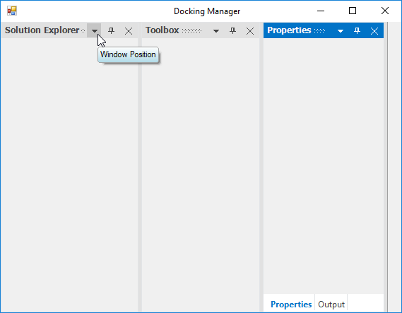 Super tooltip for dock windows in DockingManager