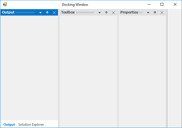 Tabbed Dock windows in DockingManager