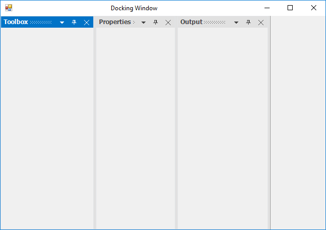 Collapse particular dock window