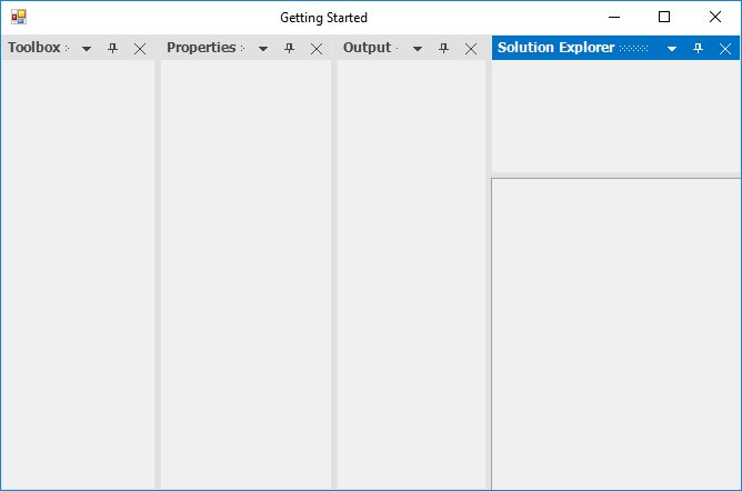 Dock window at top side of DockingManager container