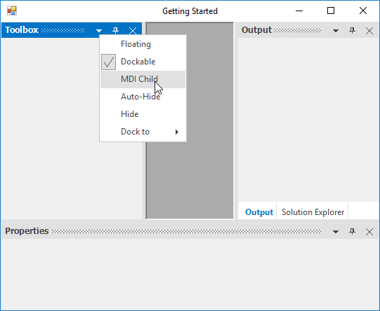 Option to make MDI forms in DockingManager