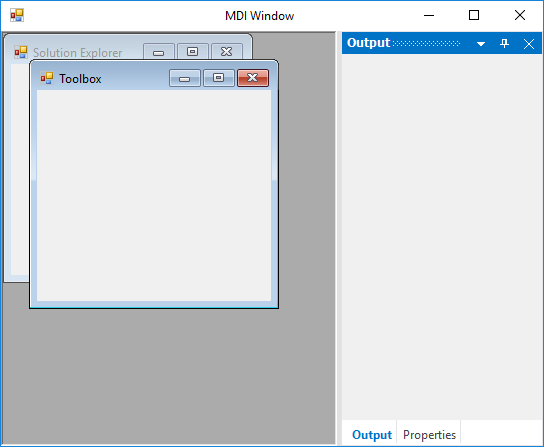 Change MDI window size in DockingManager