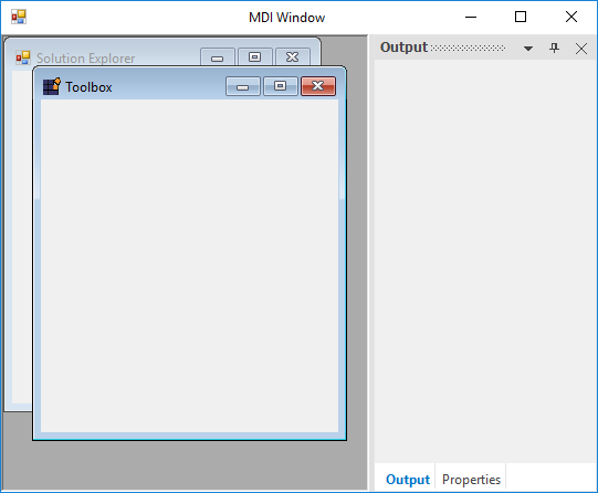 Add icons in caption of MDI window