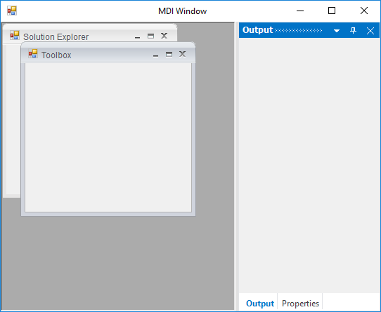 Office 2007 theme MDI window