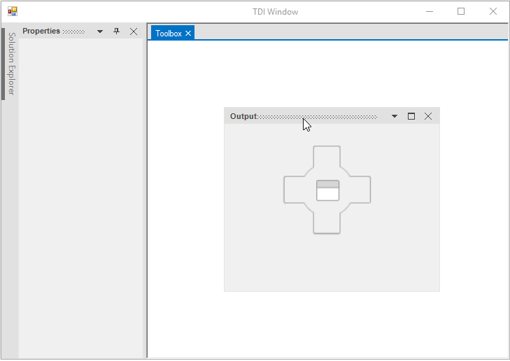 Display document tab with Document window mode