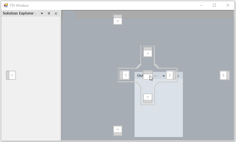 Docking manager displays center dock hint in DragProvider