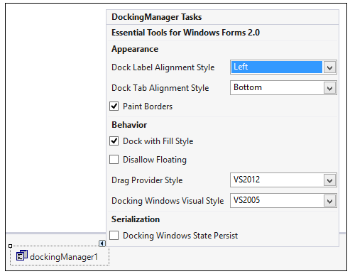 Property settings
