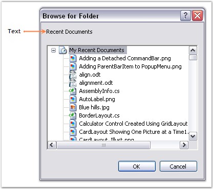 Text settings