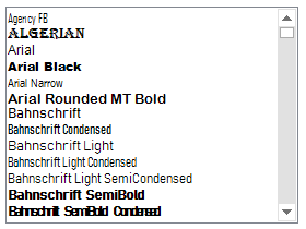 Overview of FontListBox in WindowsForms