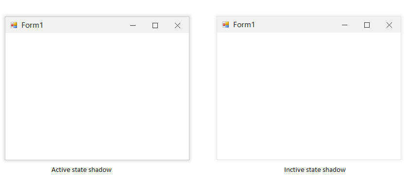 WindowsForms Form with shadow effect