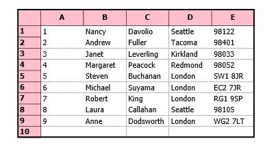 Headers with customized color