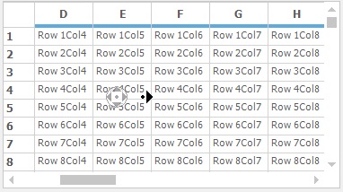 Windows forms grid displays automatic scrolling by drag the mouse