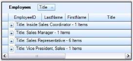 Drop Panel will be added at the top of Grouping Grid
