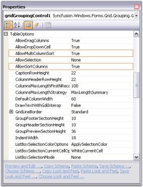 Enable Or Disable Sorting