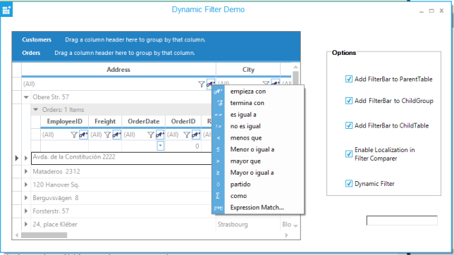 Localization support in Grid Grouping