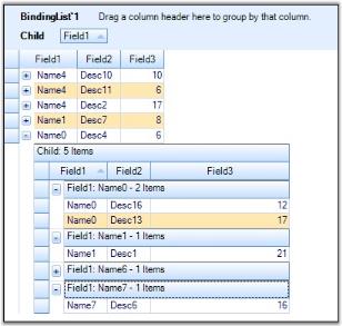 Uniform Child List Relation