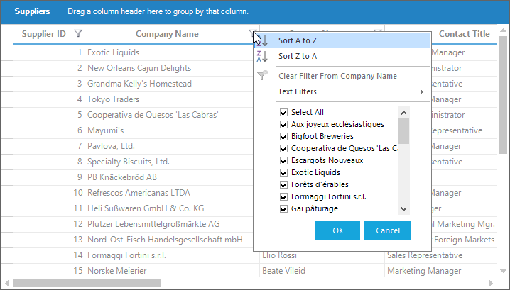 Disable search text box in filter dialog