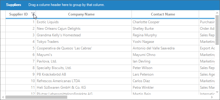 Filtering icon on mouse hover