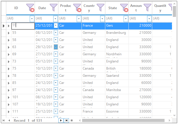 Customizing Filter Icon for Column Headers