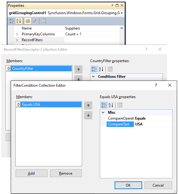 Filtering using Record filters