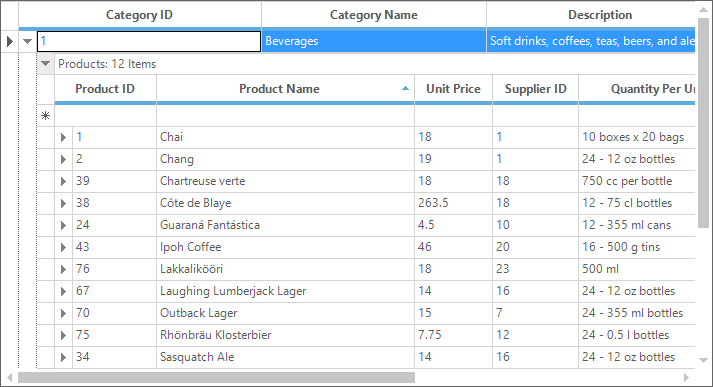 Filtering using RecordFilters in Nested table