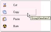 Tooltip for list items in GroupView