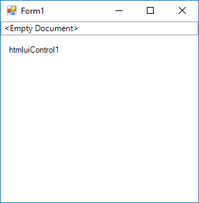 HTMLUIControl added using code