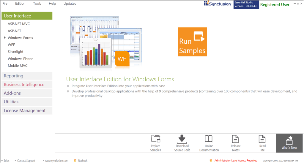 Essential Studio Enterprise Edition window