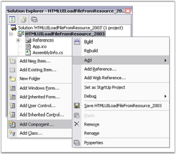 Load the file from resource