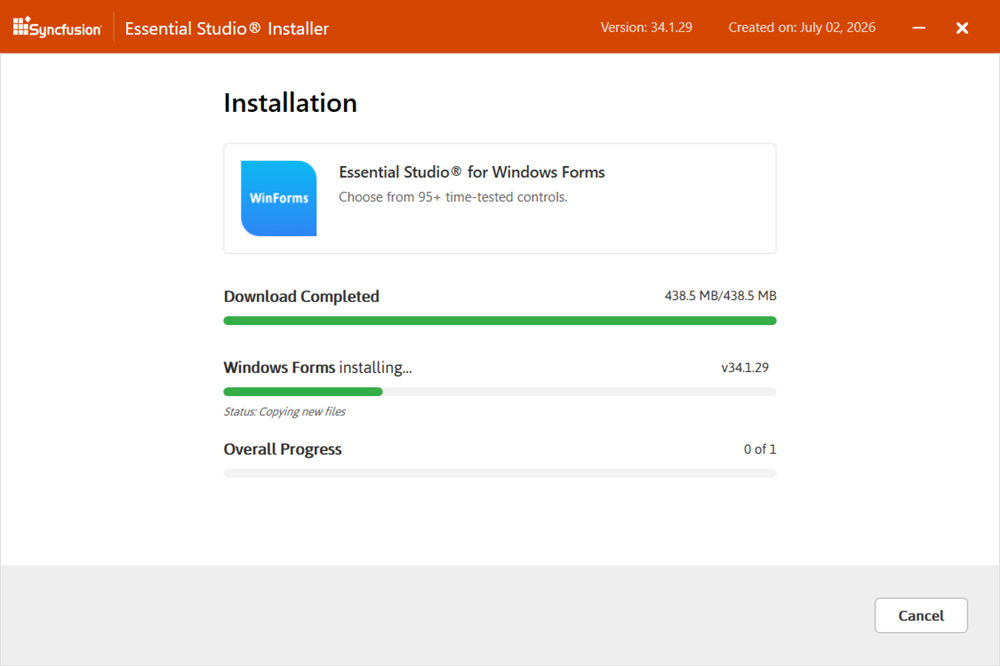 Platform Selection wizard Installed