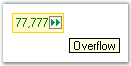 Over flow indicator tooltip text