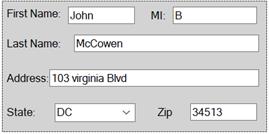 Multiple rows created to repositioned child controls based on container resize