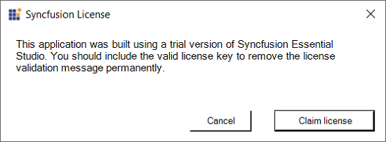 License key not registered