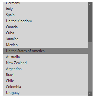 ListView with Office2016DarkGray theme
