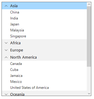 Grouping in WF SfListView Control