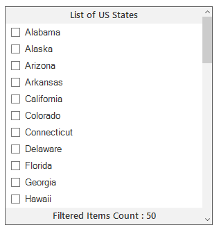 Header footer Text in WinForms Listview