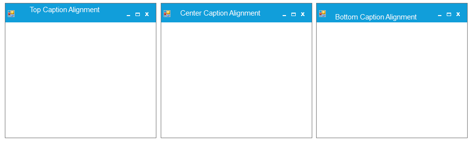 Caption aligned vertically in winforms metroform