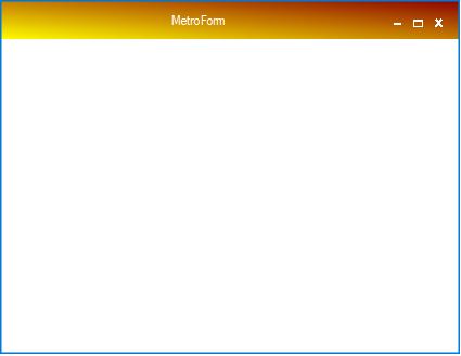 Caption Bar Background in Windows Forms Metro Form