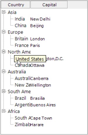 Windows Forms MultiColumnTreeView showing tooltip