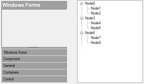 GroupBar and TreeViewAdv control