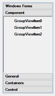 GroupView as child control