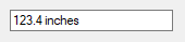 Custom units added in numeric text box