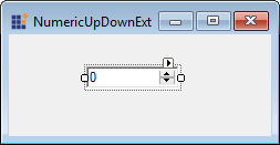 Windows Forms NumericUpDownExt showing numeric values