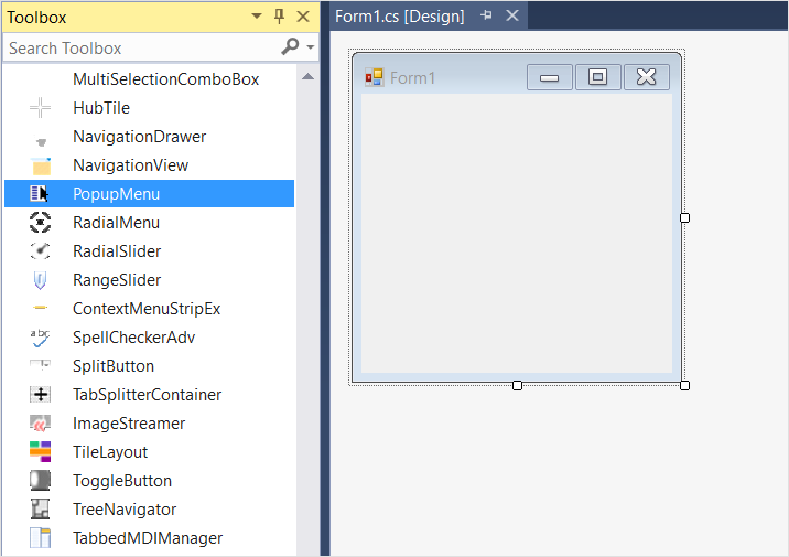 Adding the PopupMenu
