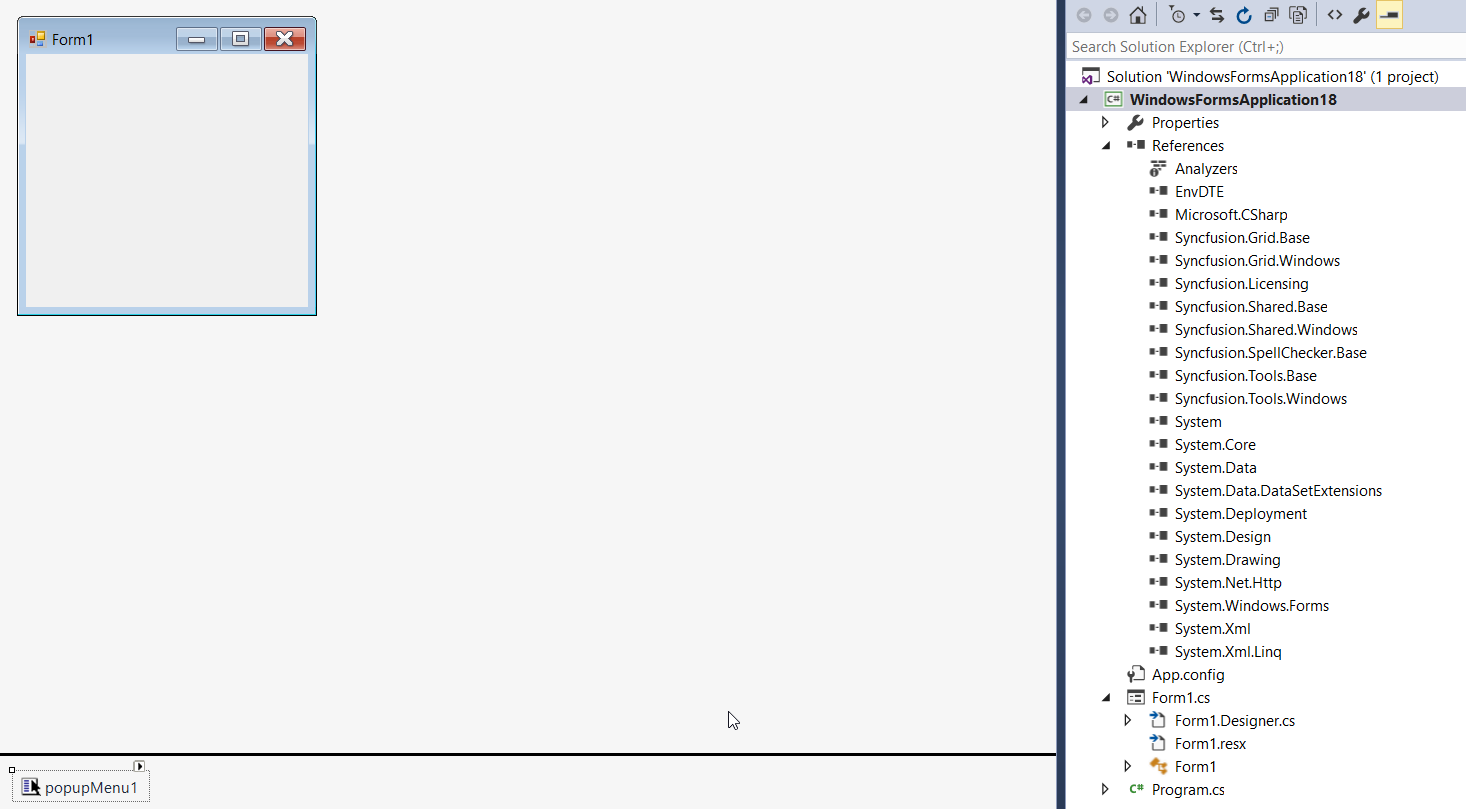 Adding the PopupMenu