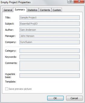 Project summary information