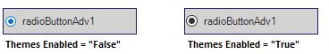 Windows forms Radio Button themes appearance