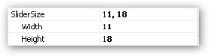 Slider size